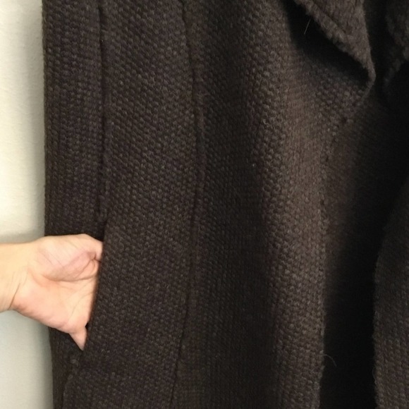 Daniel Cremieux Long Draped Open Front Vest Wool Blend Size L NWT - Picture 5 of 10